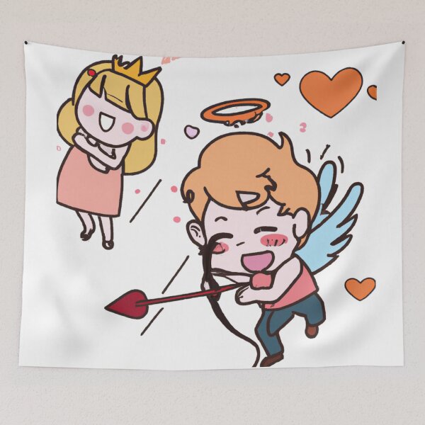 Item preview, Struck By Love, Struck by Cupid's Arrow, a Cute gift for Valentines Day designed and sold by Color-Me-Blue.