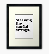 Misheard Song Lyrics - Aladdin Sane Framed Print