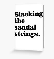 Misheard Song Lyrics - Aladdin Sane Greeting Card