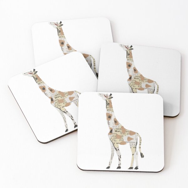 Item preview, Newspaper text giraffe designed and sold by LIDYN.