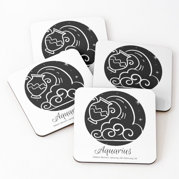 Item preview, Aquarius, The Water Carrier, Zodiac Symbol designed and sold by crazydotdesigns.