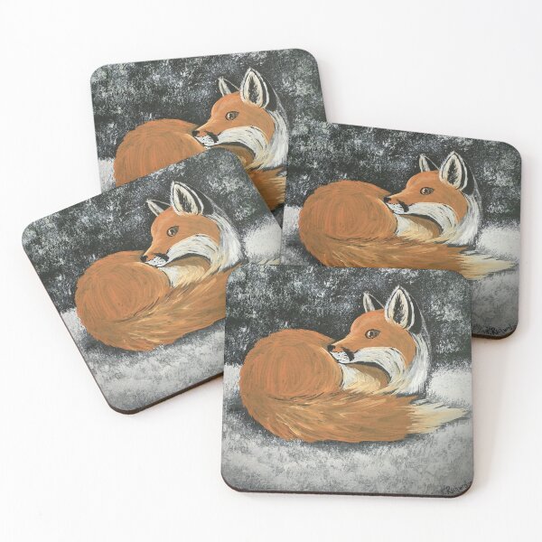 Item preview, Cozy Curled Up Fox designed and sold by SistersInArtN.