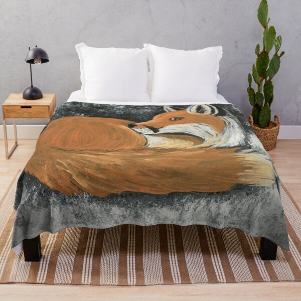 Item preview, Cozy Curled Up Fox designed and sold by SistersInArtN.