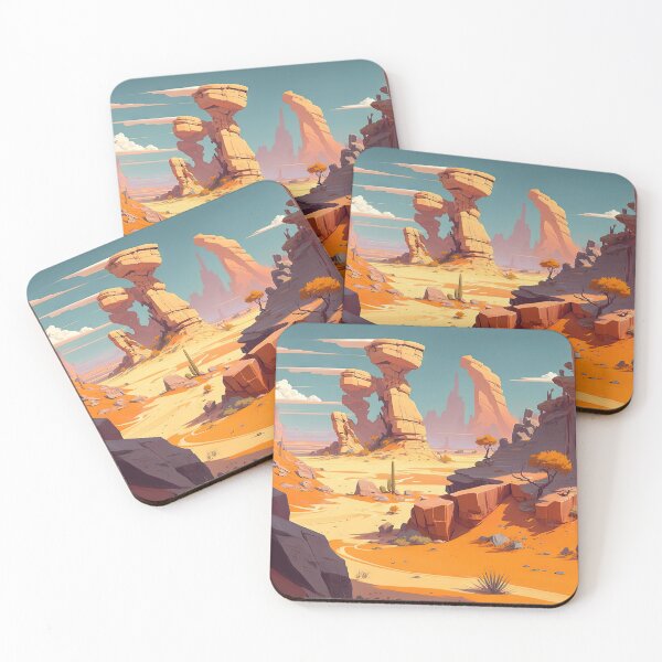 Item preview, Cartoon Desert designed and sold by HappyBlackMoona.