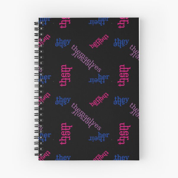 Item preview, She/They Bi Pride Flag Pronouns on Black designed and sold by Pyrolitheus.
