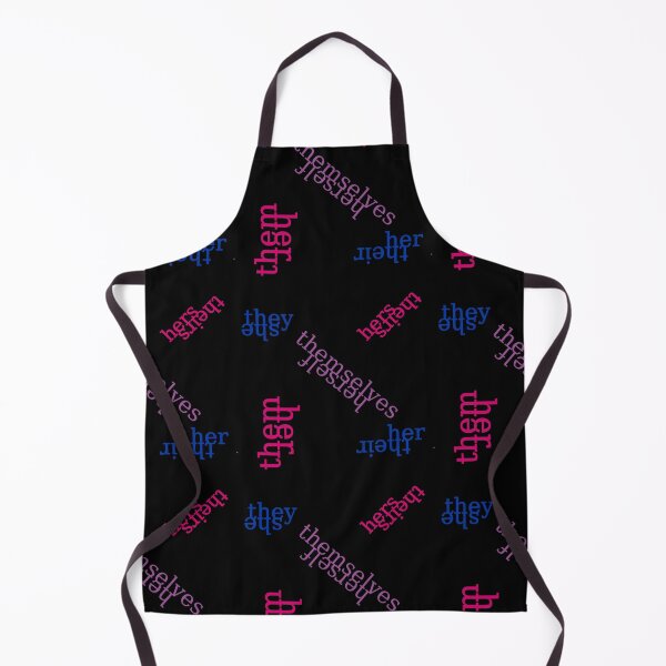 Item preview, She/They Bi Pride Flag Pronouns on Black designed and sold by Pyrolitheus.