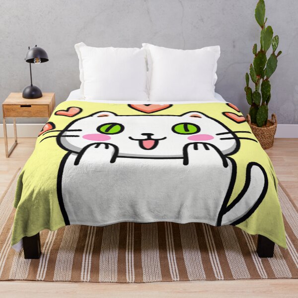 Item preview, Struck By Love, Lovestruck cat, a Cute gift for Valentines Day designed and sold by Color-Me-Blue.