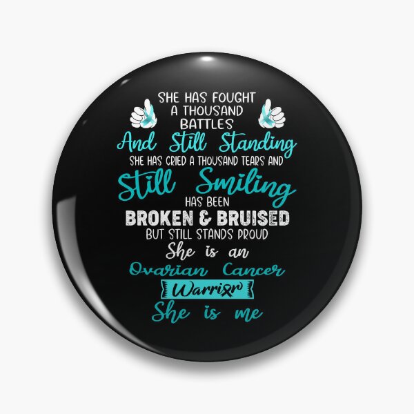 Item preview, Ovarian Cancer Warrior SHE IS ME - Support Ovarian Cancer Fighter Gifts designed and sold by Berriosly.