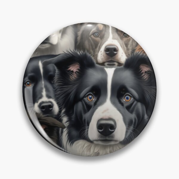Aperçu de l'œuvre De beaux Border Collies, tant de visages adorables, les chiens sont les meilleurs ! créée et vendue par Orianah.