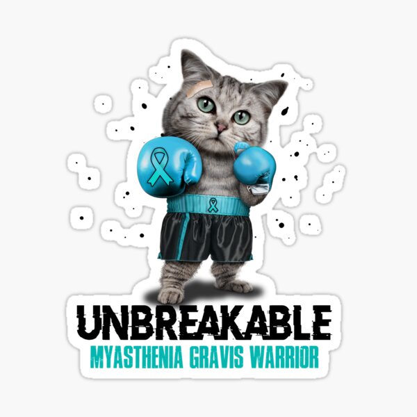 Item preview, Myasthenia Gravis Warrior - UNBREAKABLE - Myasthenia Gravis Ribbon designed and sold by EdithShop59.