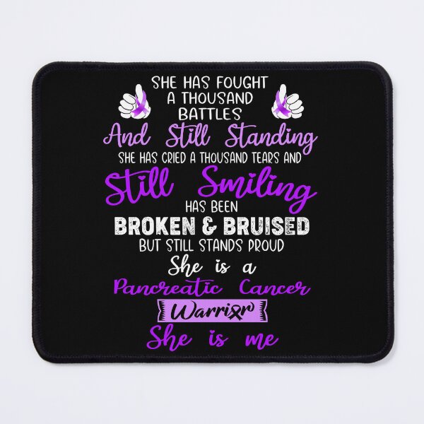 Item preview, Pancreatic Cancer Warrior SHE IS ME - Support Pancreatic Cancer Fighter Gifts designed and sold by Berriosly.