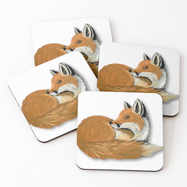 Item preview, Cozy Curled Up Fox designed and sold by SistersInArtN.
