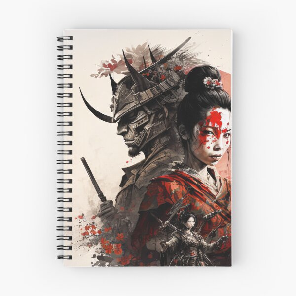 Item preview, Japanese geisha with samurai warriors designed and sold by Globuwear.