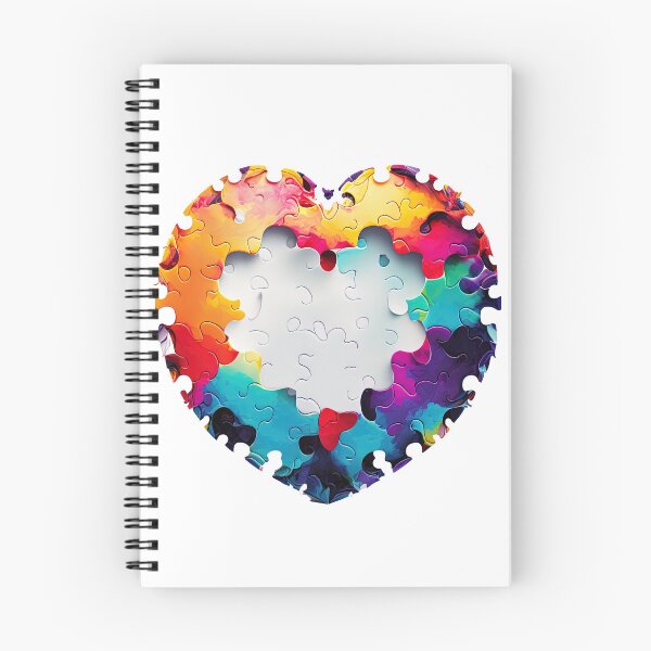 Artikelvorschau, Love Is The Missing Piece, Valentines Love Puzzle, Unique Anniversary Present For Him Or Her, Colorful Design entworfen und verkauft von MorphicPrints.