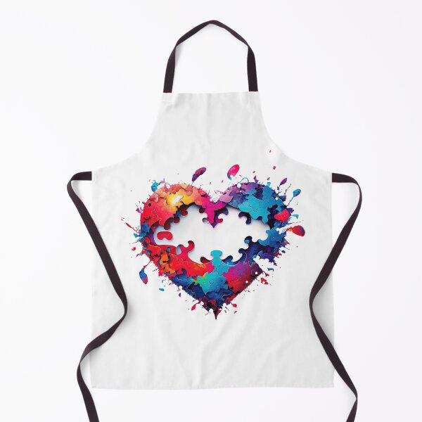 Item preview, Love Is The Missing Piece, Valentines Love Puzzle, Unique Anniversary Present For Him Or Her, Colorful Design designed and sold by MorphicPrints.