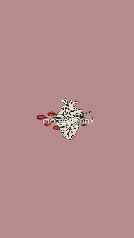 "aesthetic heart and roses illustration" by morgannnnx ...