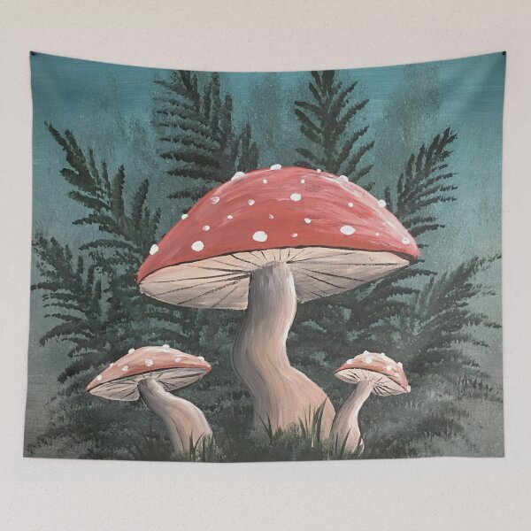 Item preview, Cute Mushrooms and Ferns designed and sold by SistersInArtN.