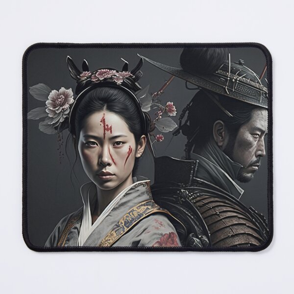 Item preview, Japanese geisha with samurai warriors designed and sold by Globuwear.