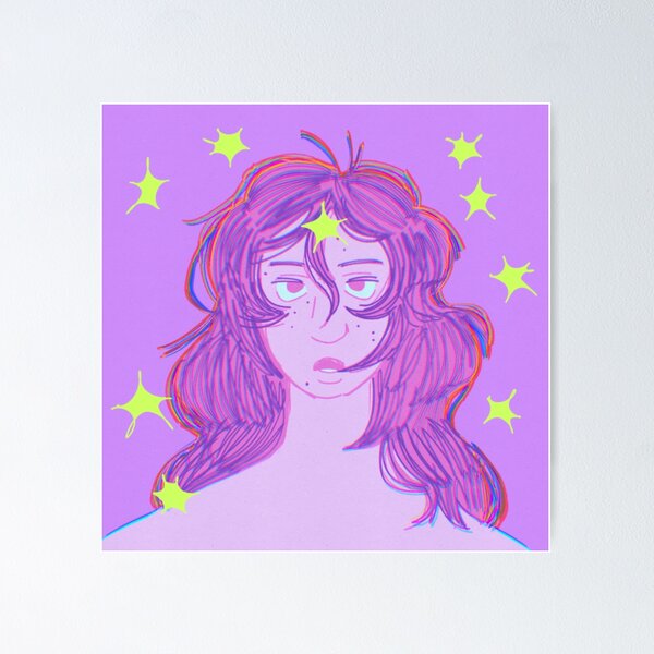 Item preview, girl no. one - colourful designed and sold by eatenmoth.