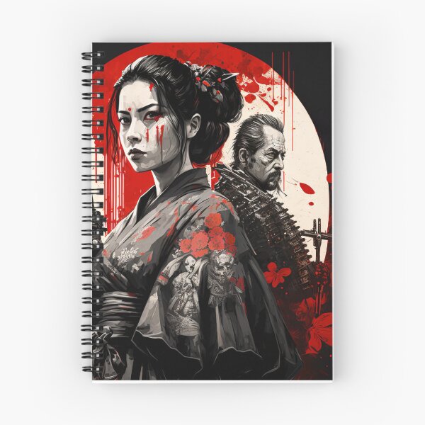 Item preview, Japanese geisha with samurai warriors designed and sold by Globuwear.