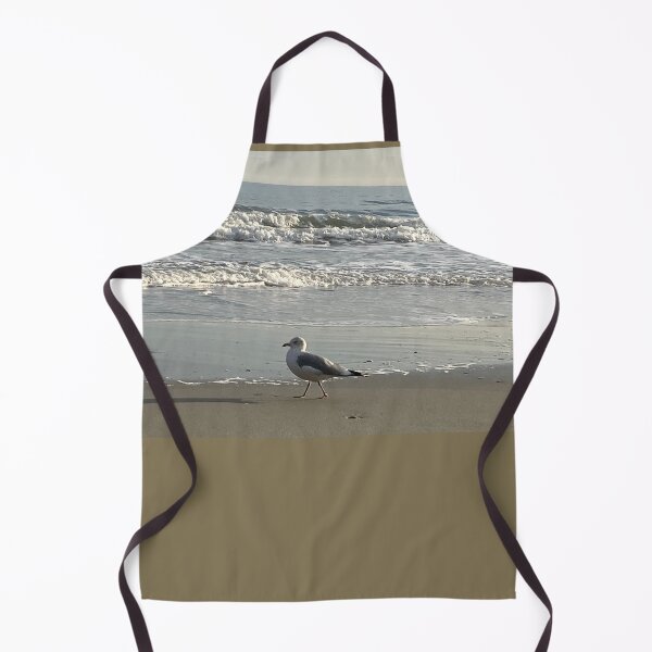 Item preview, Lone Bird on South Carolina Beach with Waves Crashing designed and sold by JLFXCreations.