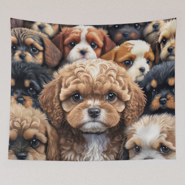 Item preview, Beautiful Collage of Cavoodles, so many adorable faces, dogs are the best! designed and sold by Orianah.