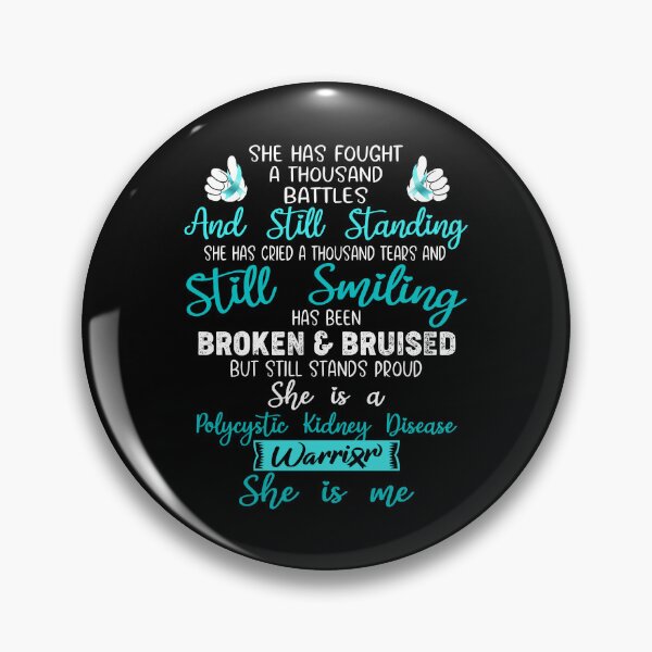 Item preview, Polycystic Kidney Disease Warrior SHE IS ME - Support Polycystic Kidney Disease Fighter Gifts designed and sold by Berriosly.
