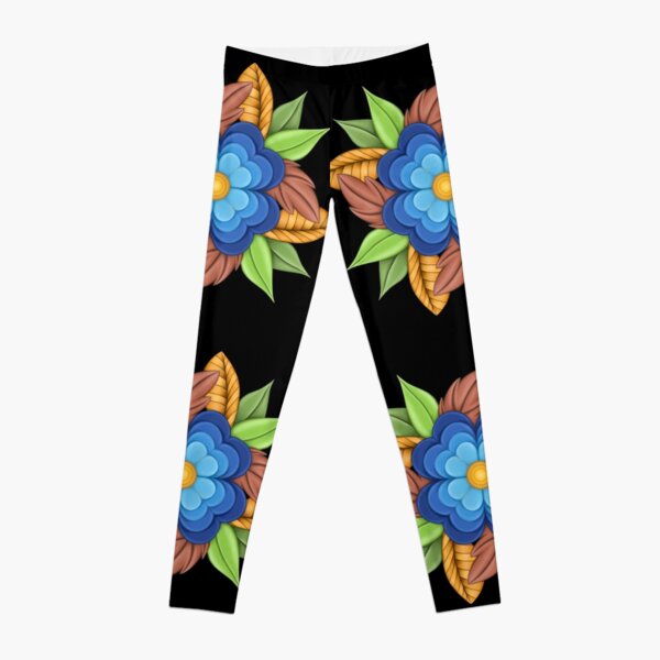 Indigenous Floral Full Length Leggings or Capris - INAC