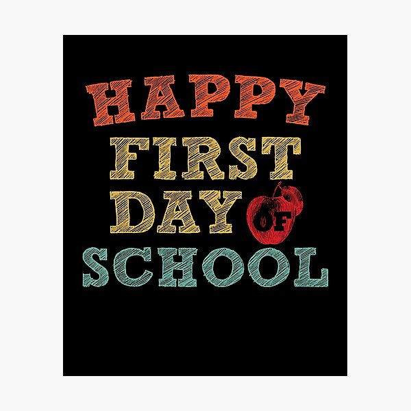 Item preview, Happy First Day Of School Back To School  designed and sold by BUBLTEES.