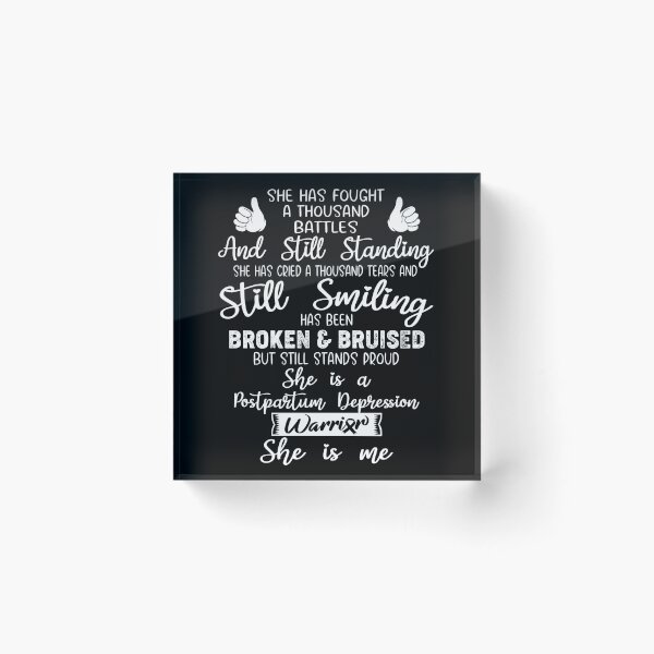 Item preview, Postpartum Depression Warrior SHE IS ME - Support Postpartum Depression Fighter Gifts designed and sold by Berriosly.