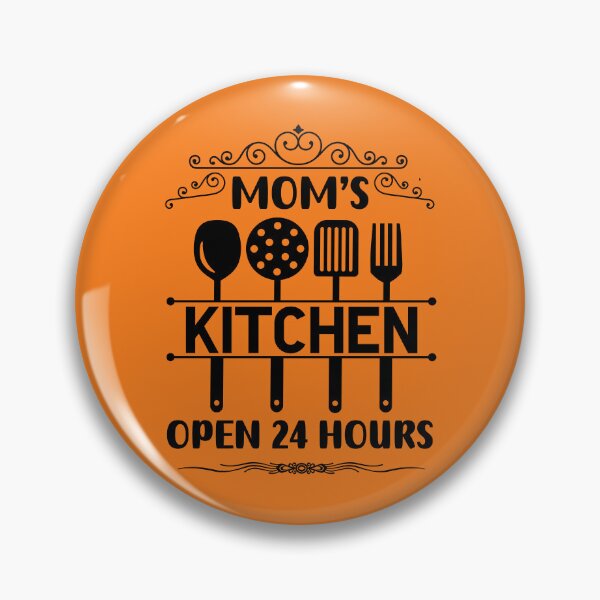 Item preview, Mom's Kitchen Open 24 Hours, Funny Kitchen Quote, Cooking Quote designed and sold by DesignHouse07.