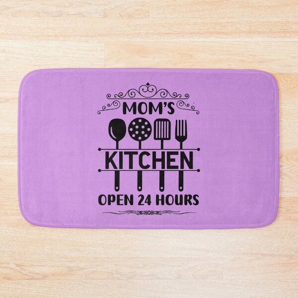 Item preview, Mom's Kitchen Open 24 Hours, Funny Kitchen Quote, Cooking Quote designed and sold by DesignHouse07.