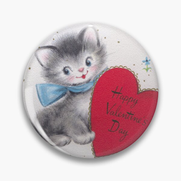 Item preview, Vintage Retro 1950s Valentine Card Kitten Thinking of You designed and sold by ChinchillaMoose.