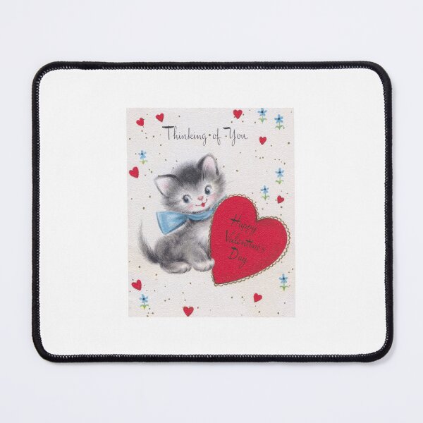 Item preview, Vintage Retro 1950s Valentine Card Kitten Thinking of You designed and sold by ChinchillaMoose.
