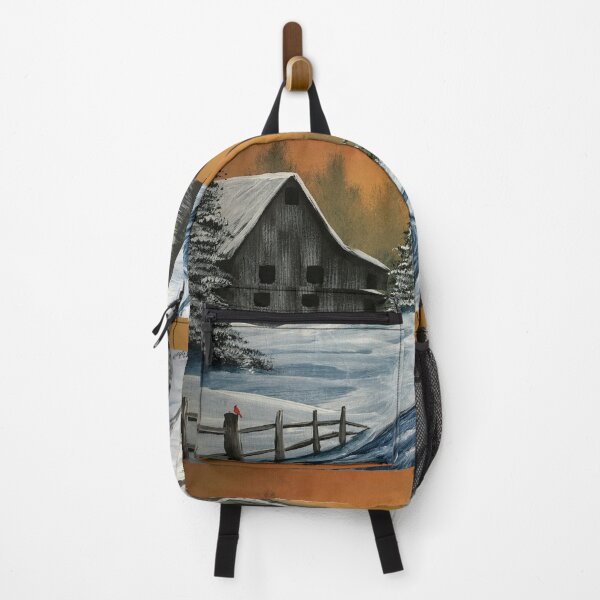 Item preview, Snowy Barn and Birch  designed and sold by SistersInArtN.