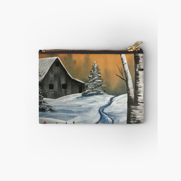 Item preview, Snowy Barn and Birch  designed and sold by SistersInArtN.