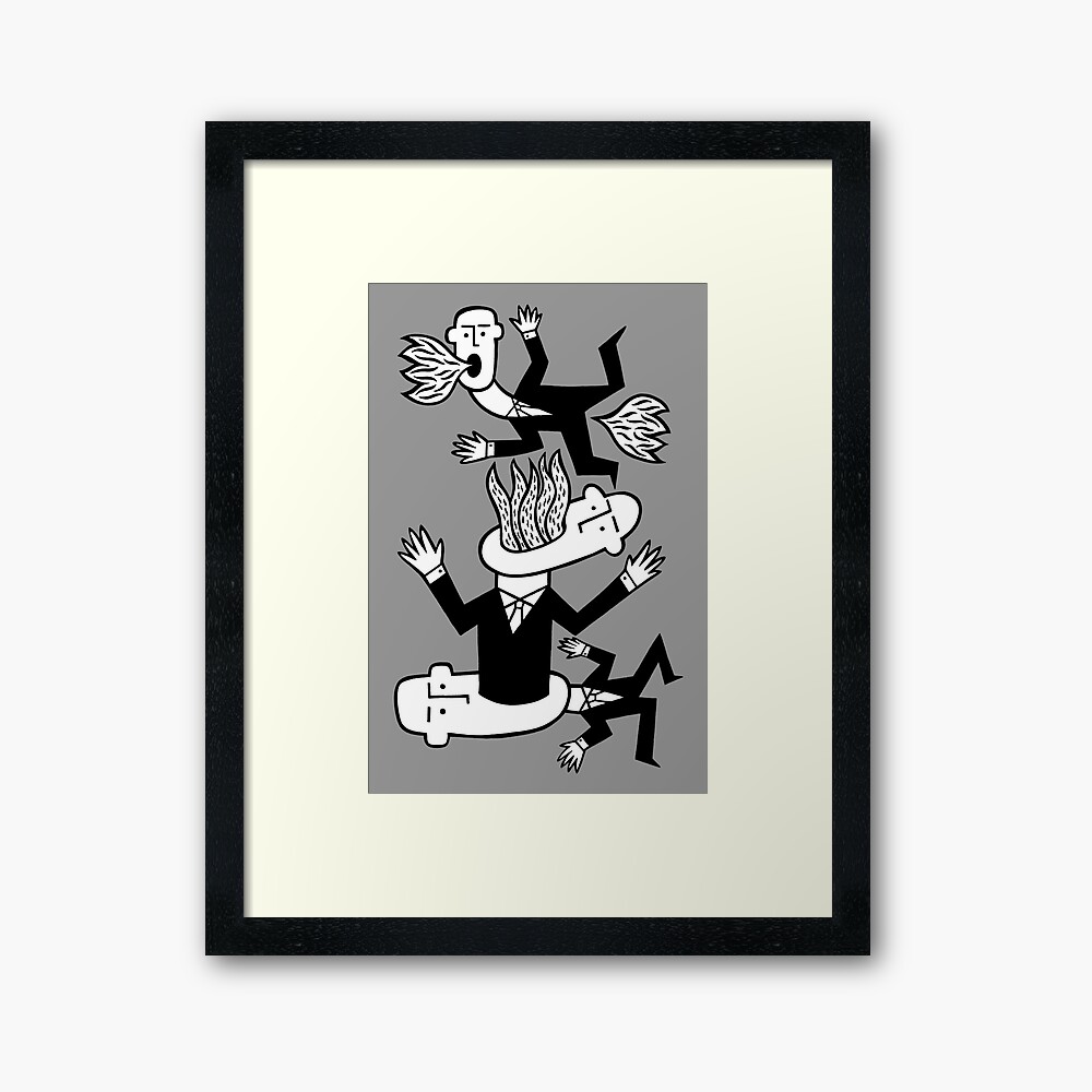 You make me go zoom Framed Art Print