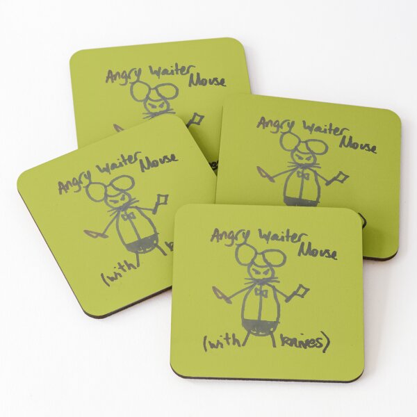 Item preview, Angry Waiter Mouse (with knives) designed and sold by ShittyGraphic.