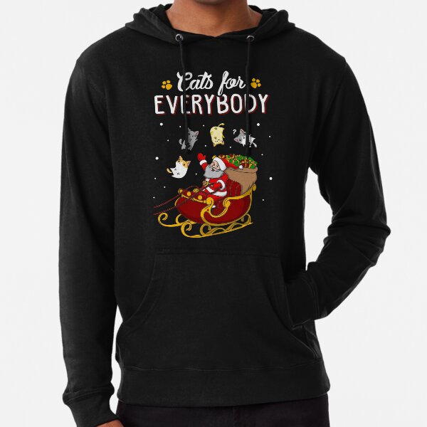 Katzen für alle Lustiges hässliches Weihnachts-Sweatshirt Leichter Hoodie