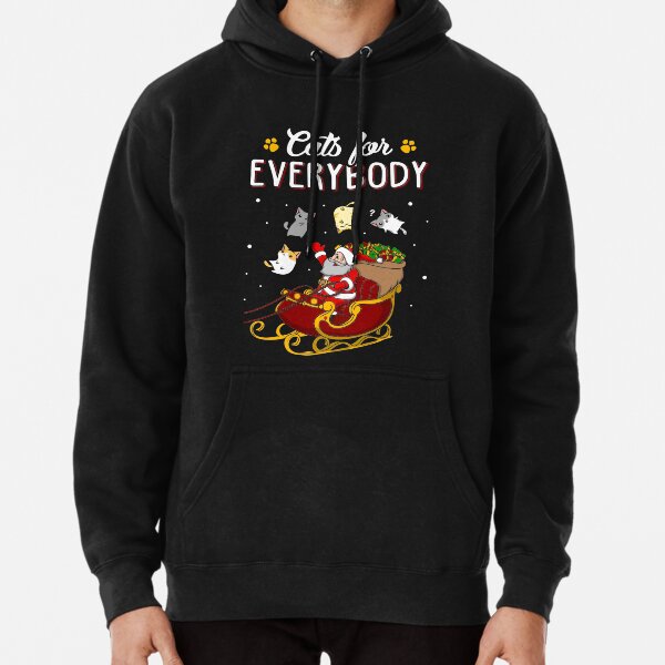 Item preview, Cats For Everybody Funny Ugly Christmas Sweatshirt designed and sold by KsuAnn.