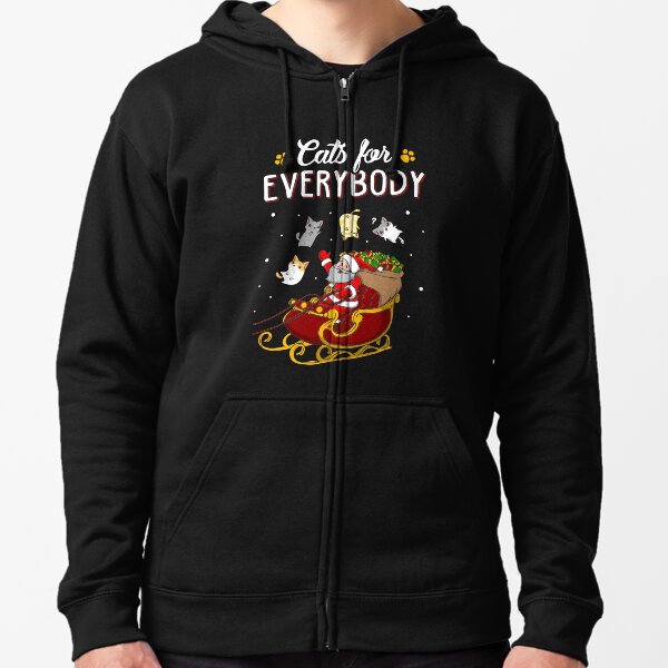 Artikel-Vorschau von Katzen für alle Lustiges hässliches Weihnachts-Sweatshirt, designt und verkauft von KsuAnn.