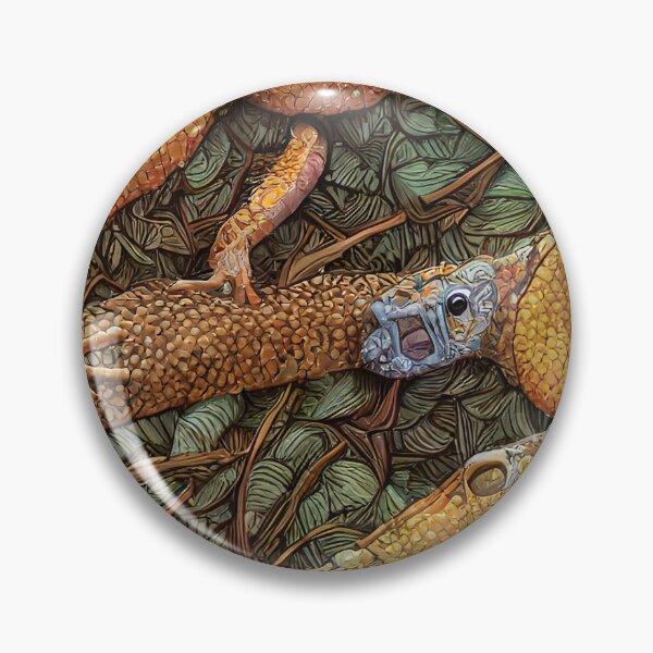 Item preview, Gecko And Braches - Seamless Pattern designed and sold by Chubuter.