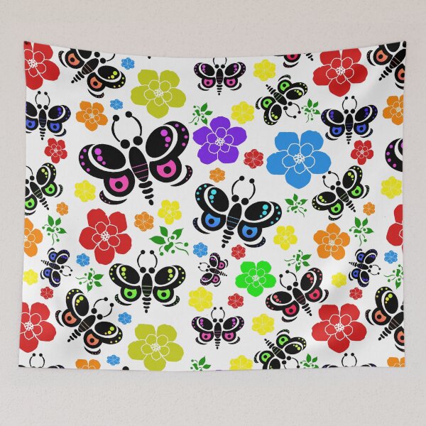 Item preview, Butterflies & Flowers designed and sold by rainsdesigns.