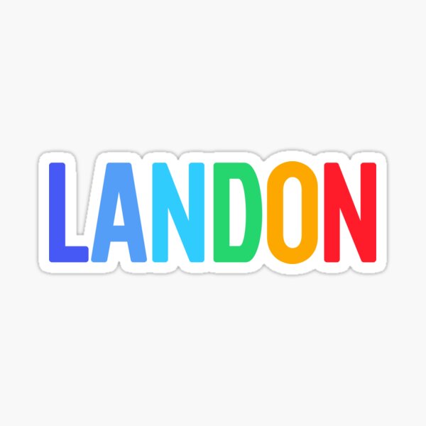 Custom Name Landon Stickers for Sale