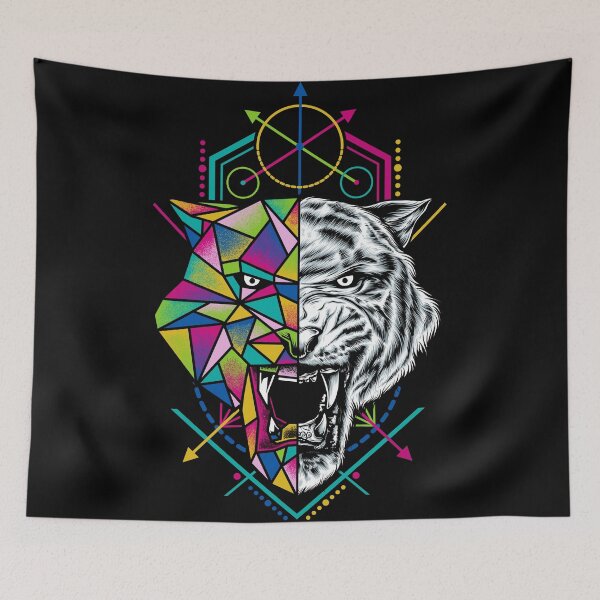 Item preview, Geometric Tiger designed and sold by eggzoo.