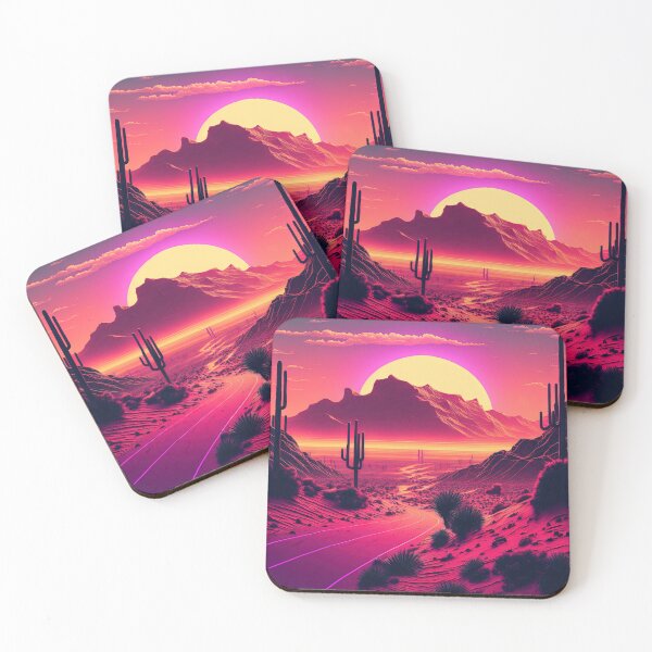 Item preview, Futurist Horizons: A Synthwave Mountain Scene designed and sold by Mullet Monkey.