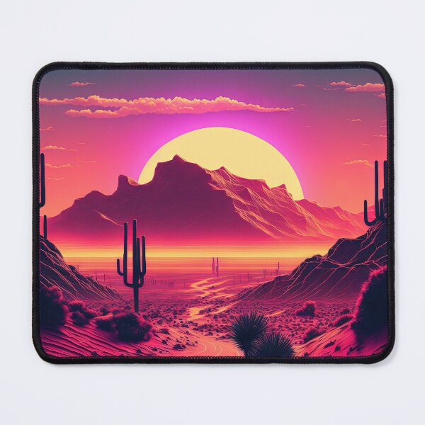 Item preview, Futurist Horizons: A Synthwave Mountain Scene designed and sold by Mullet Monkey.