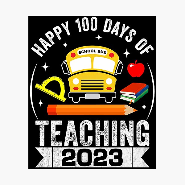 Item preview, 100 Days Of Teaching Funny Teacher Groovy Rainbow T-shirt designed and sold by KGN  CREATIVITY.