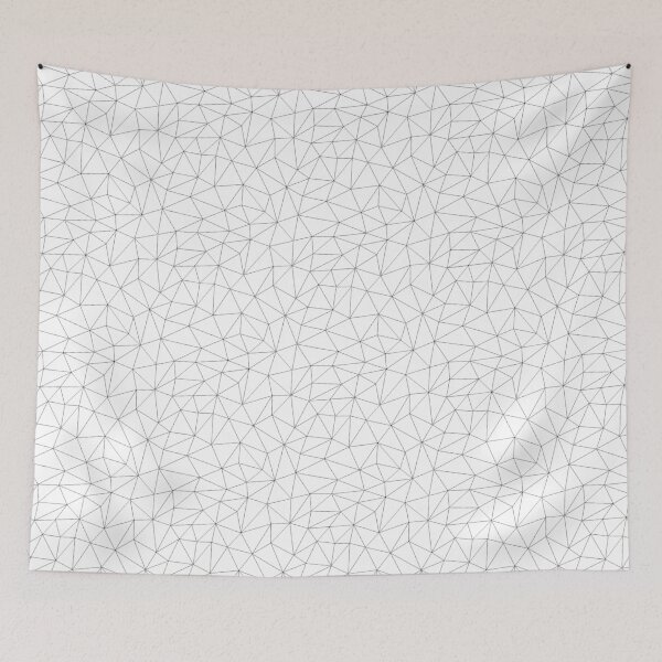 Item preview, Black Polygon Triangle Pattern designed and sold by stylebytara.