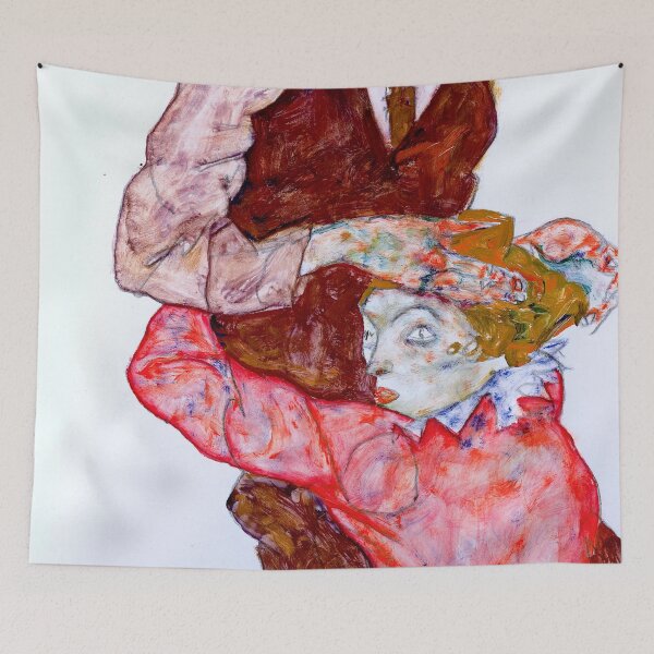 Item preview, Lovers - Egon Schiele designed and sold by SimpleJoyStyle.
